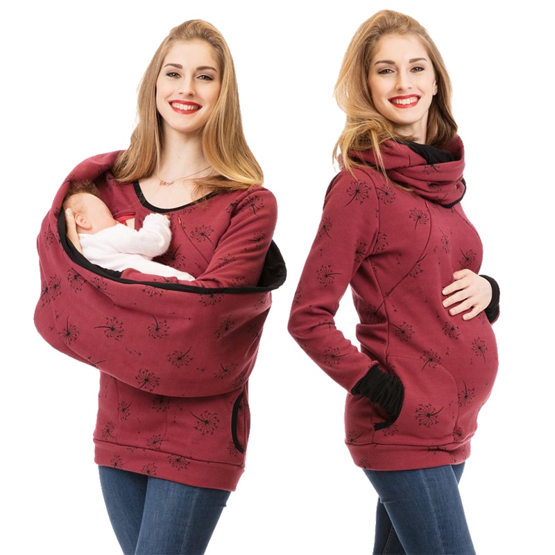 Nursing Hoodie Winter Breastfeeding Cover